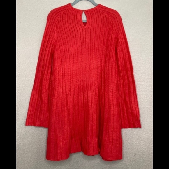 Pomander Place Adi Knit Bell Sleeve Dress-Women’s XL-NEW-Red-Spring-Summer-NWT - Picture 7 of 13